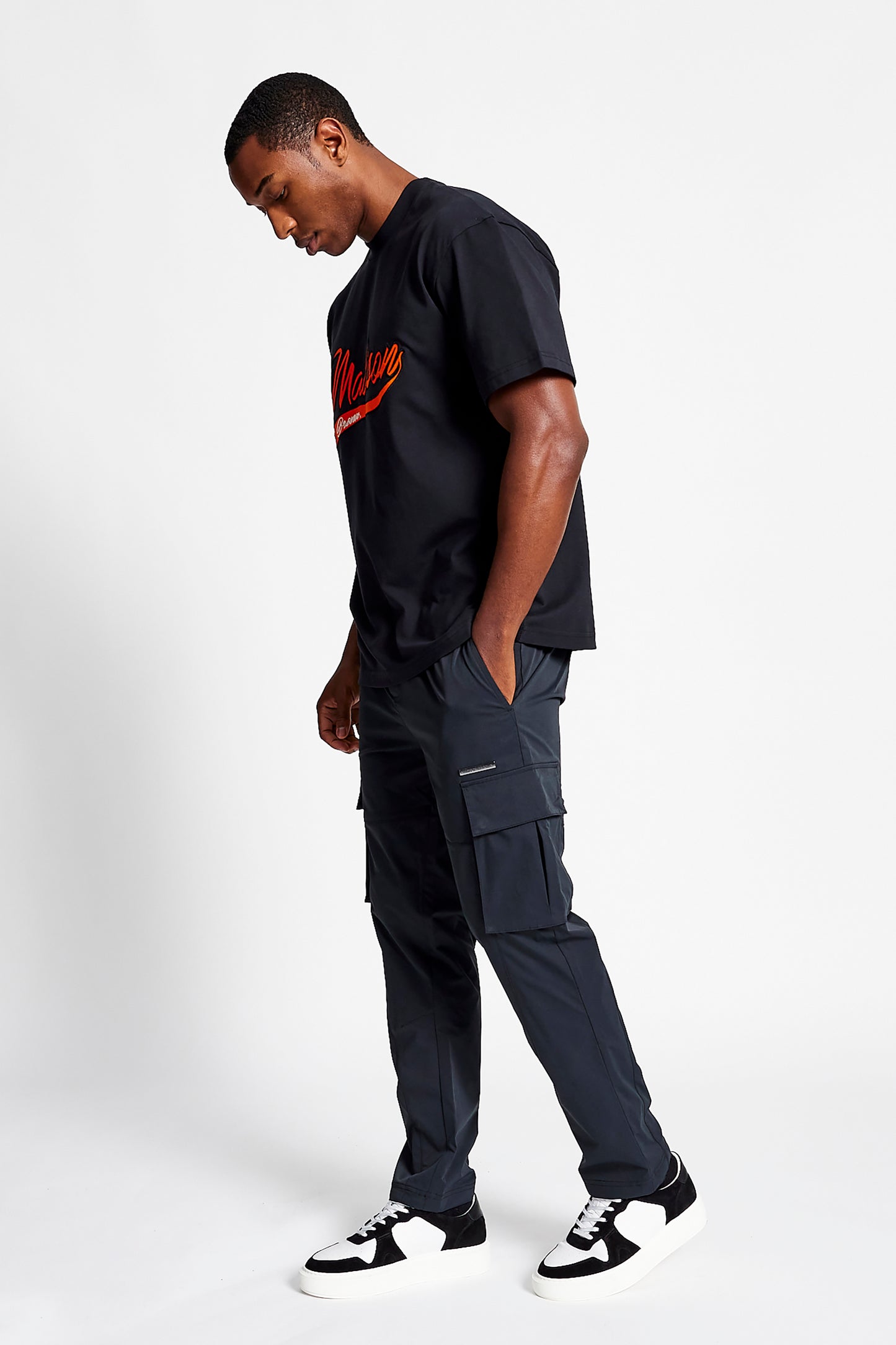 Empire Woven Cargo Pants - Black