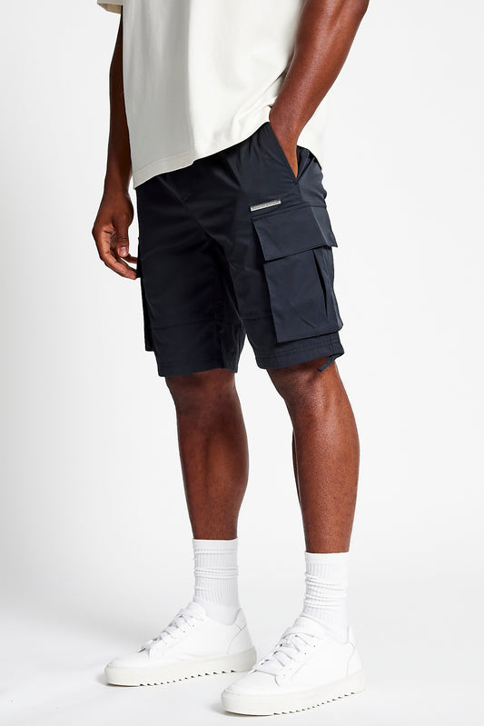 Broadway Woven Cargo Shorts - Black