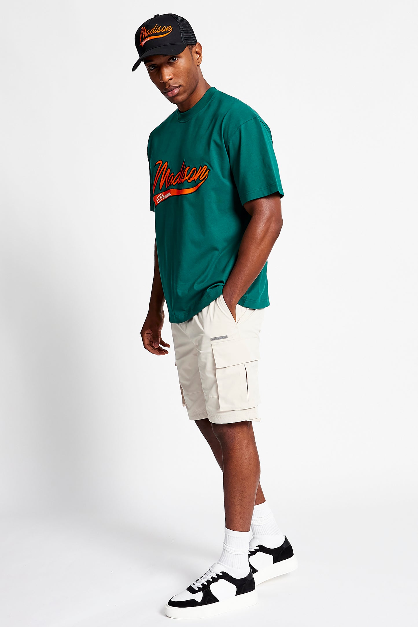 Broadway Woven Cargo Shorts - Stonewall