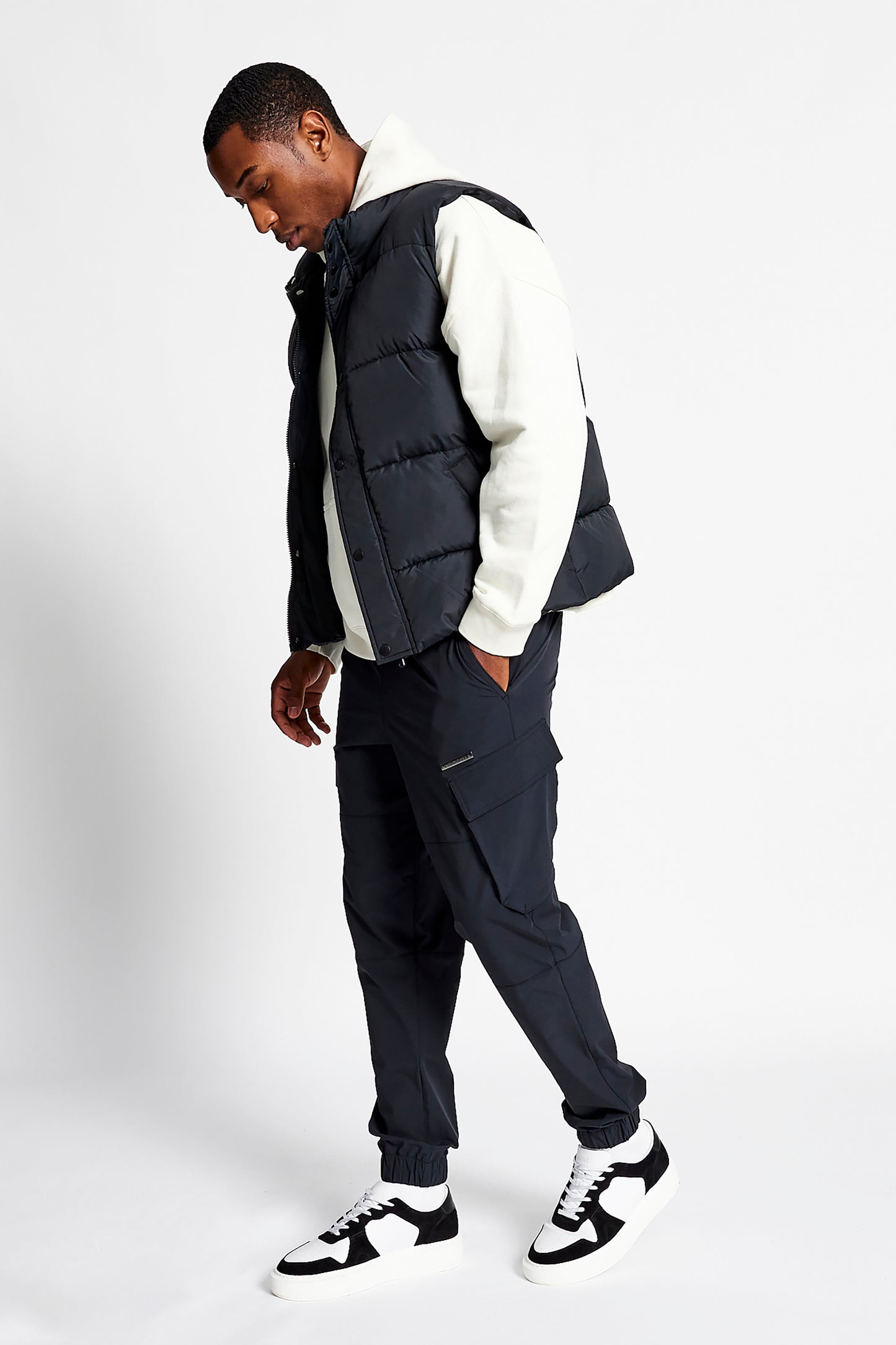 Coney Quilted Vest - Black